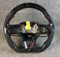 Volant de direction personnalisé forgé sur mesure pour Dodge Charger Scat Pack Challenger SRT Durango Ram 1500 2020 2021 2022 2023 sans airbag