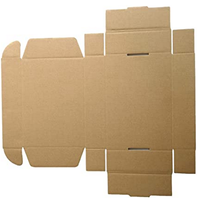 2025 Boîte ondulée pliable en carton dur e-flûte de taille personnalisée en gros pour l'expédition