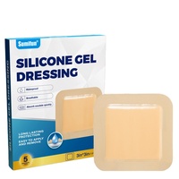 Pansement en gel de silicone de qualité médicale, patch en mousse absorbante certifié CE, absorption élevée des exsudats pour la cicatrisation des plaies chroniques et des escarres
