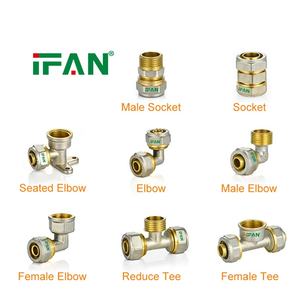 Raccords de compression multicouches IFAN PEX Al PEX pour raccordement d'eau, raccords de tuyauterie en <span class=keywords><strong>cuivre</strong></span> et laiton - Product Image 3