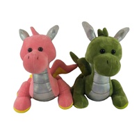 OEM ODM Tailles personnalisées 29CM Dinosaure en peluche PP Coton Remplissage Fonction anti-stress Adorable animal en peluche douce pour la vente en gros