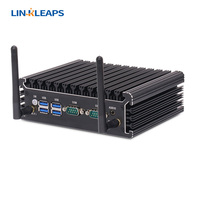 Mini PC Industrial Sin Ventilador Linkleaps, Gran Venta, Intel Core I3 I5 I7, 4GB RAM, 2 GbE, 2 RS232, RS485, Computadora Industrial Integrada