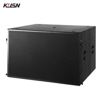 Speaker Subwoofer Line Array Profesional Dual 10 Inch untuk Panggung Pertunjukan Luar Ruangan, Pernikahan, Sistem Aktif dan Pasif