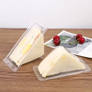 LOKYO takeaway food boxes transparent triangle bakery sandwich plastic box