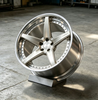 Jantes de course Juxin Ruida Audi personnalisées, concaves profondes, 5 * 112, 18, 19, 20, 21, 22 pouces, deux pièces, en alliage forgé 6061T6.