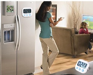 Minuteur de cuisine numérique intelligent à affichage LCD avec aimant puissant, compte à rebours jusqu'à 90 minutes, piles AAA incluses, idéal pour la cuisson, la pâtisserie, les sports et les jeux. - Product Image 3
