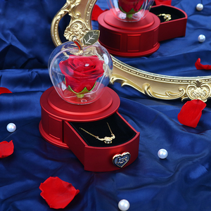 Elegante Scatola Regalo Quadrata Floreale Ecologica per la Vigilia di Natale, per Anelli, Orecchini e Smalti - Product Image 2