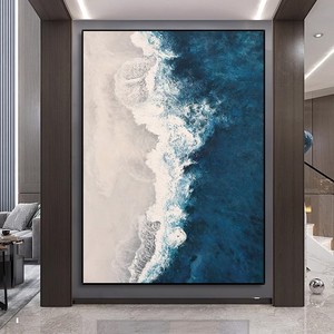 Pintura al Óleo Abstracta Pintada a Mano, Enmarcada, Moderna y Minimalista, Decoración de Pared para Sala de Estar o Sofá - Product Image 2