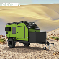 Caravane européenne de luxe légère en aluminium et fibre de verre, petite remorque de camp moderne, camping-car pour camping-car extérieur australien tout-terrain