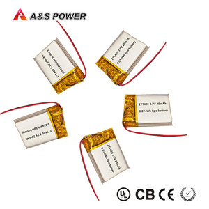 Battery Rechargeable Li-polymer battery Battery 402030 <span class=keywords><strong>3</strong></span>,7 V 200mAh 0.74Wh Battery lithium battery - Product Image 4