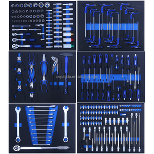 Kits d'outils OEM pour réparation automobile, garage, atelier professionnel, armoire à tiroirs, mousse EVA, garage, 245 pièces, ensembles d'outils, chariot à 7 tiroirs - Product Image 2