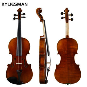 Violín A42 de tamaño completo, panel de abeto alemán 3A, grado profesional, madera maciza, certificado para músicos, para adultos y niños principiantes - Product Image 1