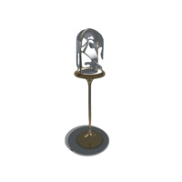 Vitrine de magasin de bijoux en acier inoxydable, bois et verre, design tendance pour l'affichage de colliers et de bagues - Approvisionnement direct d'usine