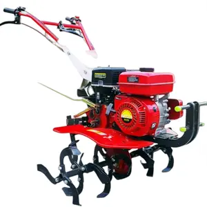 Agricultural hand ploughing machine manufacturers diesel farm power tiller mini walking tractor garden cultivator