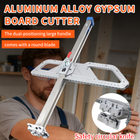 Couteau utilitaire pour plaques de plâtre avec rail de guidage en alliage d'aluminium, outil de rainurage pour le travail du bois, personnalisable OEM/ODM, dispositif de découpe de plaques de plâtre