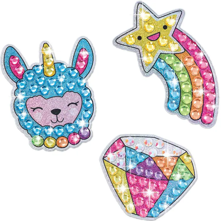 DIY 5D Lukisan Berlian Bor Kristal Berlian Imitasi Kruistik Seni 5d Unicorn Berlian Kit Stiker untuk Anak-anak