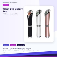Masseur oculaire chauffant vibrant anti-âge, appareil de beauté pour les yeux, réduction des cernes et des poches, élimination des rides, stimulation de l'absorption du sérum