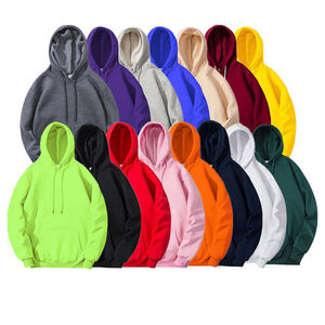 Sweat-shirts à capuche unisexe vierges de couleur unie, personnalisables avec logo brodé, prix usine Chine Bangladesh, vente en gros - Product Image 1