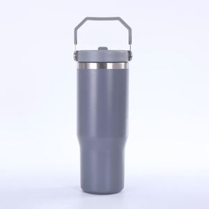 Gobelet à café portable en acier inoxydable avec poignée latérale, tasse de voyage isotherme sous vide de 20 oz pour voiture, bureau et trajets quotidiens - Product Image 2