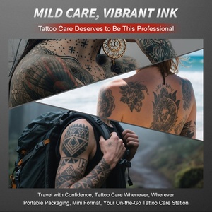 Thảo dược hình xăm aftercare Kit OEM cho các nghệ sĩ hình xăm nguồn cung cấp kem Xà phòng dưỡng bơ sữa rửa mặt chữa lành Balm nhẹ nhàng xăm chăm sóc Kit - Product Image 4