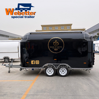 Camion de restauration mobile Webetter pour glaces, bubble tea, café, remorque alimentaire, barbecue turc, avec équipement de cuisine complet