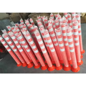 Postes de Seguridad Reflectantes de Alta Visibilidad de 100 cm, Postes Flexibles de Advertencia de Tráfico, Adecuados para Advertencias de Seguridad en Carreteras - Product Image 4