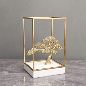 Scultura di Lusso in Marmo a Forma di Pino con Cornice per Sale Espositive, Centri Vendite, Hall di Hotel e Decorazioni per Ville - Product Image 5