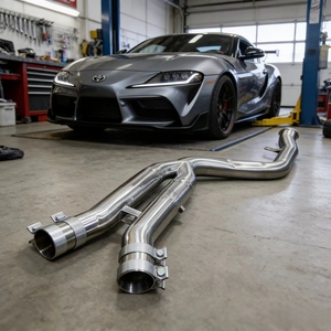 Sistema de Escape Personalizado de Fábrica para Toyota <span class=keywords><strong>Supra</strong></span> 3.0T 2019-2023, Tubo de Escape de Acero Inoxidable para Auto de Carreras, Mejora Acústica - Product Image 1
