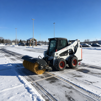 Hydraulischer Schneepflug für Kompaktlader zur Schneeräumung auf Schulgeländen mit Hochleistungsrahmen für Globale Händler