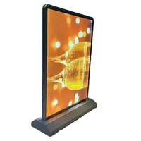 Boîte à lumière LED en alliage d'aluminium double face A5, couleur pleine, 5000 lumens, faible consommation, support de menu de restaurant, bar, magasin, présentoir de table