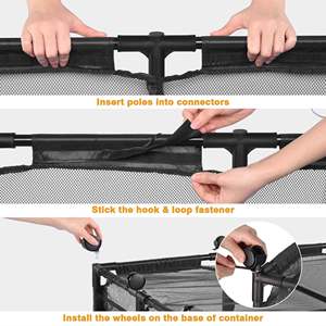 DB Large Pool Storage Bin Black 06PSB004-4GCWL-06 Version améliorée IC Produit - Product Image 5