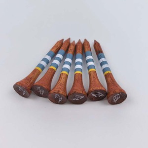 Tee da Golf in Legno di Bambù Personalizzabili e Resistenti con Logo Stampato Personalizzato 4" <span class=keywords><strong>3</strong></span> 1/4" 2 <span class=keywords><strong>3</strong></span>/4" 2 1/8" 83mm Confezione Colorata Personalizzata - Product Image 2