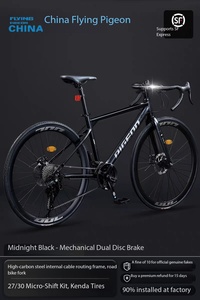 Bicicletta da Corsa Flying Pigeon 700C Aero, 28 Pollici, Asse Passante, Freno a Disco 12*142mm, 27 Velocità, Telaio in Alluminio, Pedali Standard - Product Image 5