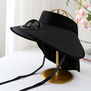 Nouveau chapeau de soleil solaire pour femme avec ventilateur Style tropical Accessoire d'extérieur populaire pour les régions tropicales - Product Image 6