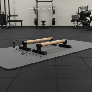 CHENGMO SPORTS 50CM Bois Push up Bar Stands Poignées Parallettes Bar Anti-slip Handstand Bars pour Calisthenics, Fitness, Workouts - Product Image 2