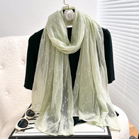 Hijabs Respirants pour Femmes Musulmanes Nouvelle Collection Produit Tendance 2026 Jacquard Creux pour Printemps-Été Foulard Hijab Fabriqué en Chine