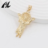Pendentif tibétain pour jeune jésus religieux, chandail religieux, plaqué or 14K, 1 pièce, meilleure vente