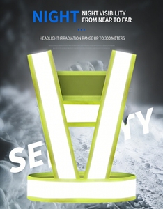 High Visibility <strong>Reflective</strong> Safety Vest with Elastic Outdoor Running and Cycling Traffic Safety <strong>Reflective</strong> <strong>Belt</strong> <strong>Customized</strong> logo - Product Image 2