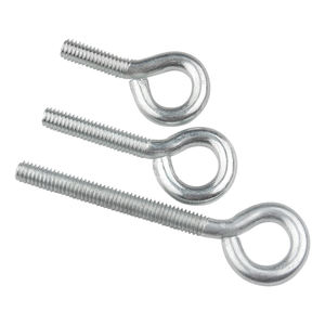 Tornillos de ojo de <span class=keywords><strong>rosca</strong></span> de máquina chapados en zinc Pernos de gancho de bucle cerrado Argollas de anillo redondo para colgar M3 M4 M5 M6 M8 M10 - Product Image 2