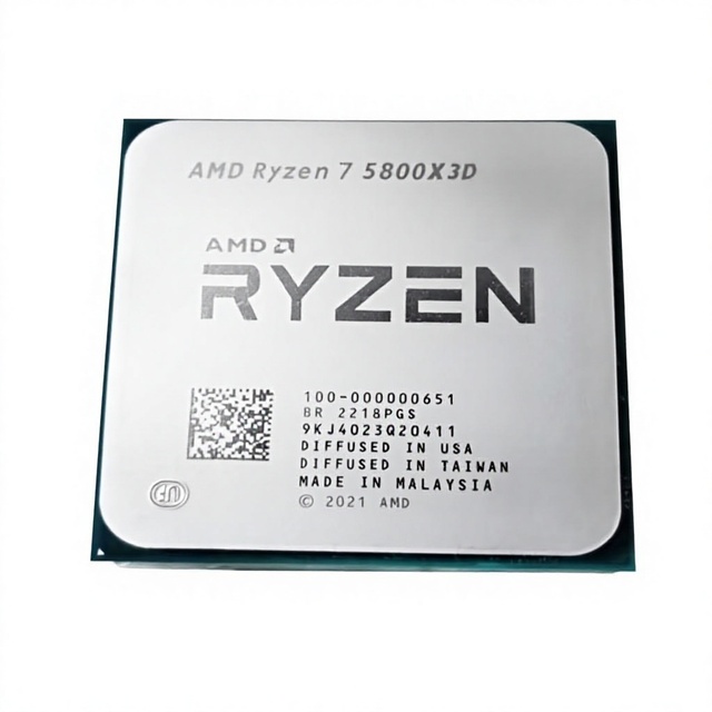 Brand New in Box Ryzen7 5800X3D 8-Core 3.6 GHz 14NM Socket AM4 Desktop CPU 16-Thread No Fan 6MB L2 Cache Virtualization