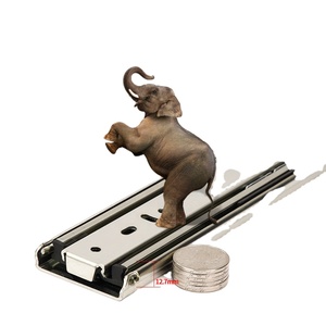 20inch 51mm 3 lần nhiệm vụ nặng nề bóng mang ngăn kéo đường sắt Kính thiên văn Runner tủ bếp trượt mềm đóng Ngăn kéo trượt - Product Image 5