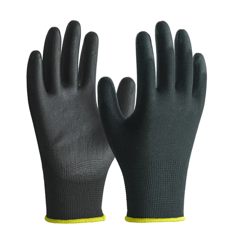 XINGYU En388 4131 Guantes de Trabajo Palm Coated Nylon PU Gloves Polyurethane Palm Fit Safety Gloves Work Gloves