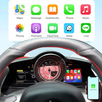 MOOKAKA pour Ferrari 488 Boîtier d'interface Linux Adaptateur CarPlay sans fil Module Android Auto CarPlay Décodeur Radio