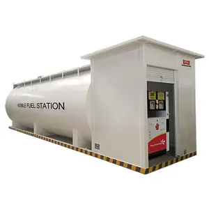 Mini Gasoline Prefab Gas Station Filling Petrol Station Equipment Portable Fuel Tank