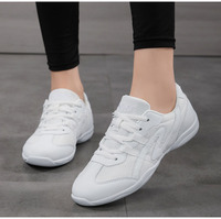 Chaussures de joie pour jeunes filles chaussures de danse athlétiques blanches Cheerleading baskets de Tennis pour l'entraînement sportif de compétition