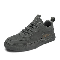 Chaussures décontractées rétro pour hommes, automne-hiver - Tendance mode en cuir pour la randonnée en extérieur quatre saisons