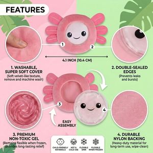 Adorable Bolsa de Gel Frío de Nailon con Funda de Peluche en Forma de Animal para Aliviar el Dolor Muscular y las Golpes por Juego - Product Image 2
