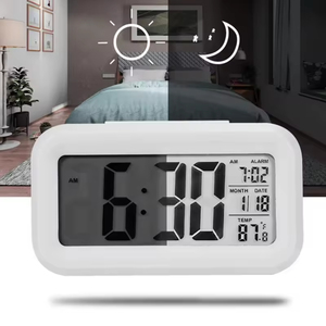 Heavy Sleeper Alarm Clock Led Backlight Display <b>Battery</b> <b>Operated</b> Digital Clock With Temperature and 12/24H Mode for Bedrooms - Product Image 1
