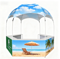 Tente dôme événementielle 3x3m, Tente dôme de table, Tente dôme de présentation, Tente de stand extérieur, Tente de chapiteau, Kiosque promotionnel hexagonal, Tente comptoir dôme à vendre