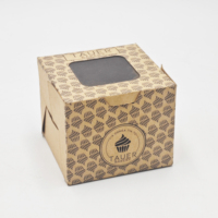 Emballages cadeaux pour pâtisserie en matériaux recyclés avec logo personnalisé, tiroir coulissant, emballage en papier kraft pour pâtisserie, beignets, desserts avec séparateur